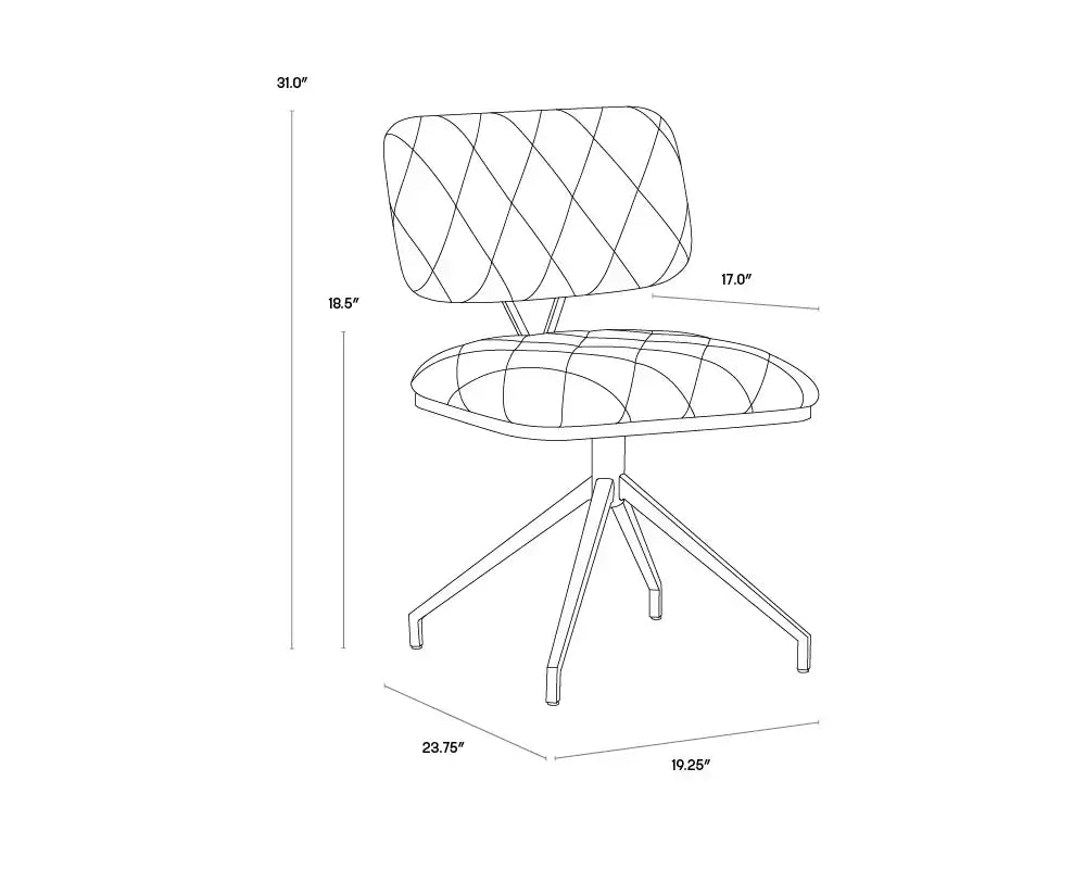 SUNPAN VIRTU SWIVEL DINING CHAIR - Dinning Chairs