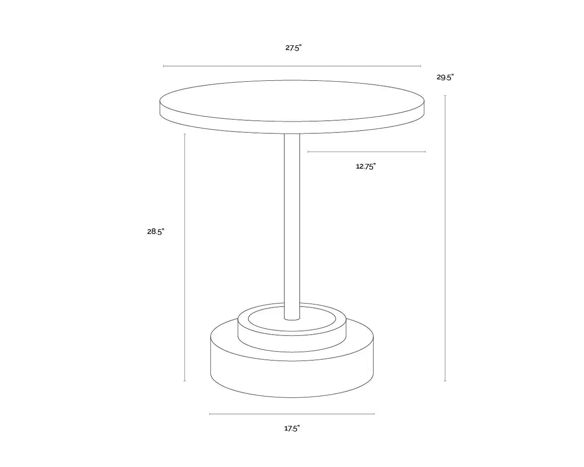 Sunpan MARLOWE BISTRO TABLE - Outdoor Furniture