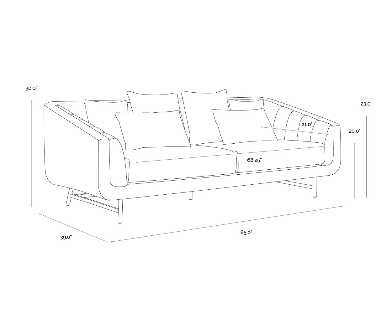 Sunpan VEERA SOFA - Sofa