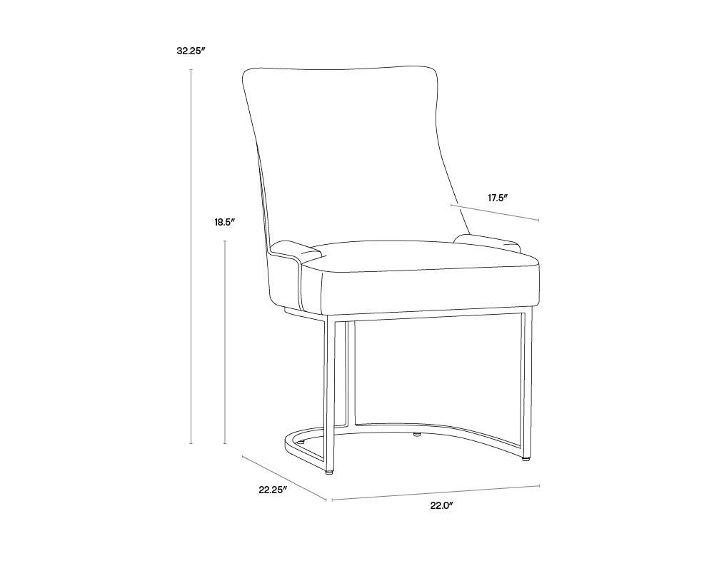 Sunpan FLORENCE DINING CHAIR - Dining Chairs