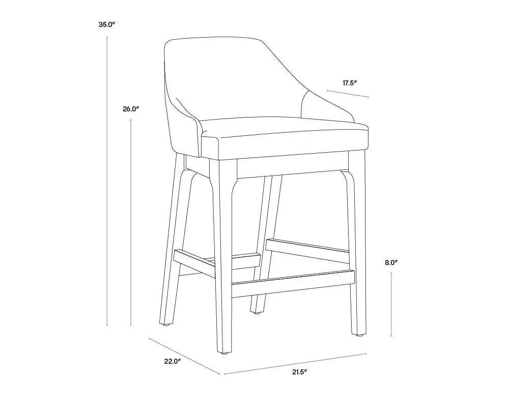 Sunpan, KACE COUNTER STOOL, BENCHES, OTTOMAN & STOOLS