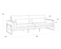 Sunpan BELINDA SOFA - Sofa