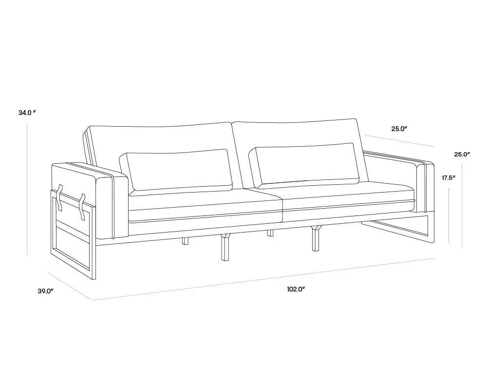 Sunpan BELINDA SOFA - Sofa
