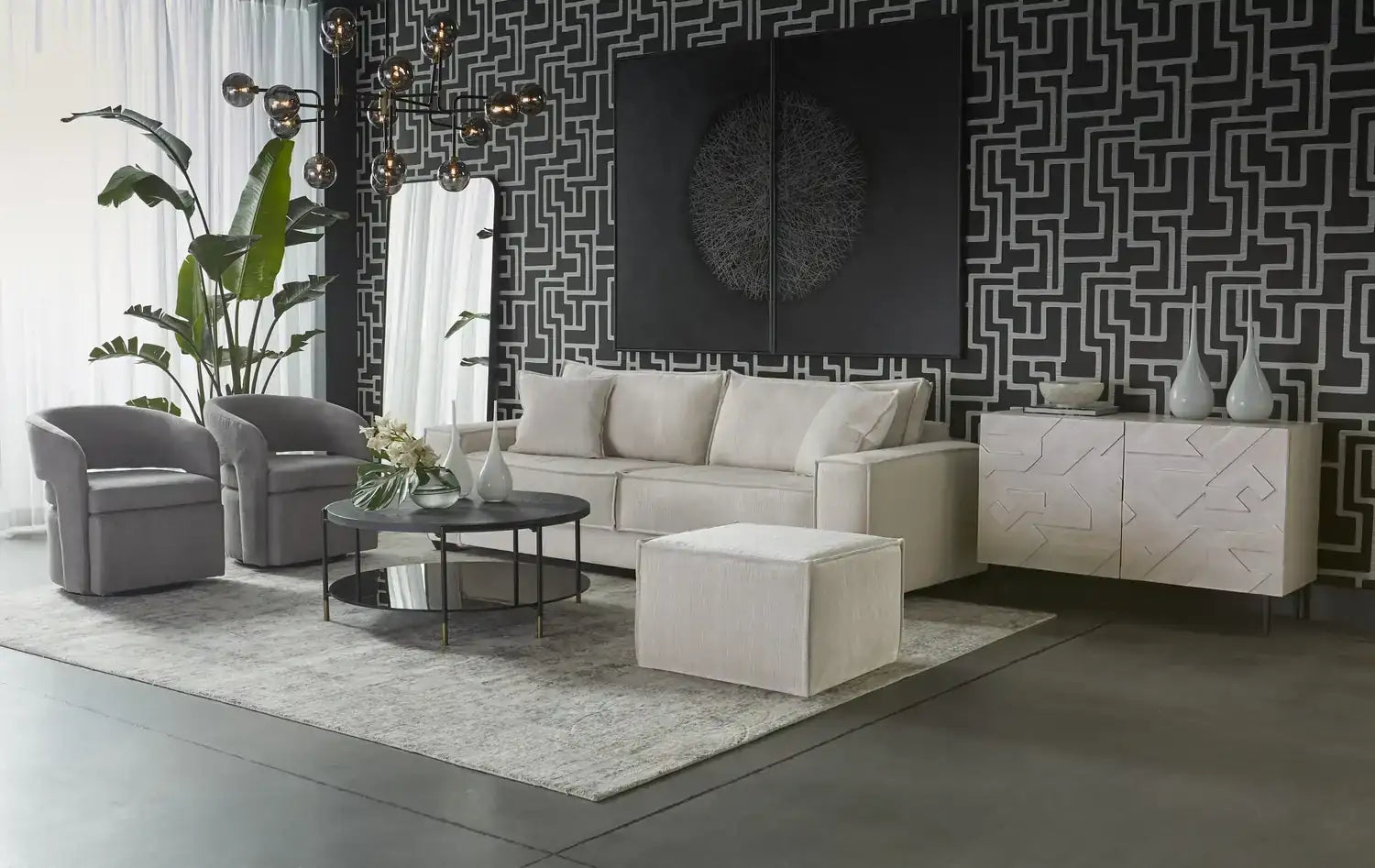 Sunpan, DEIMOS CHANDELIER, CHANDELIER LIGHT