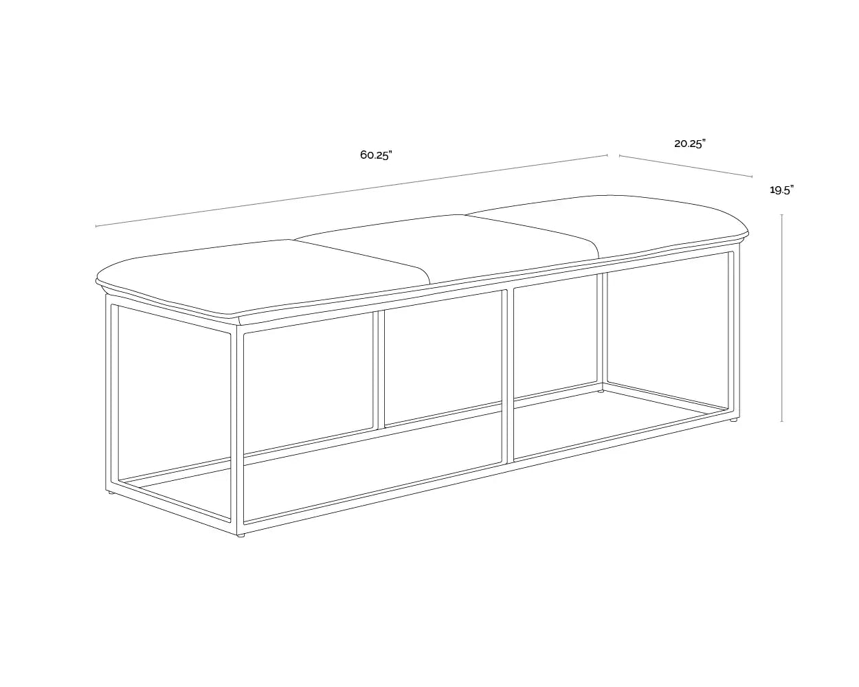 Sunpan, ALLEY BENCH, BENCHES, OTTOMAN & STOOLS