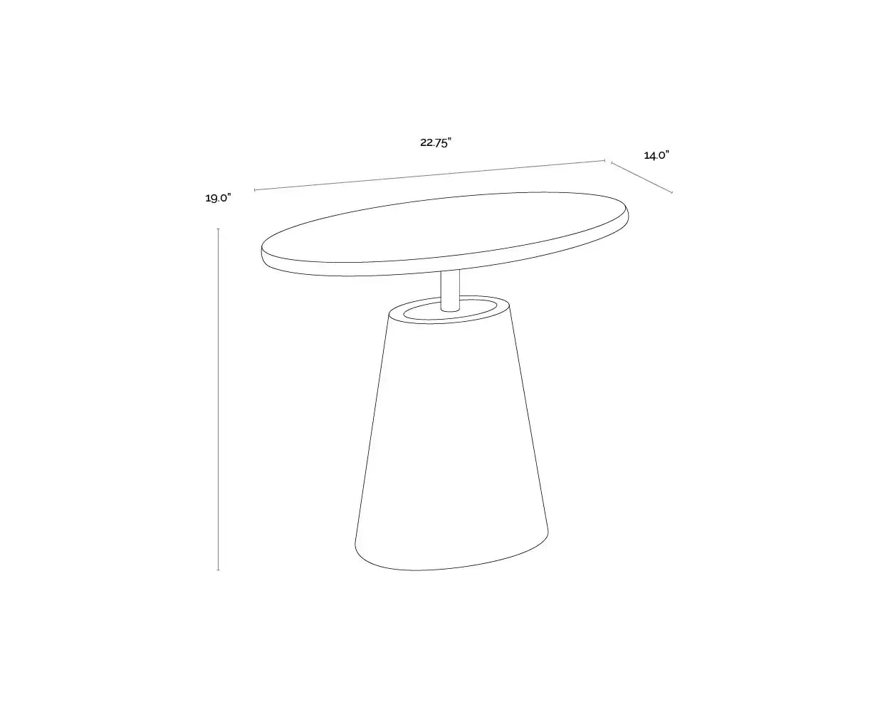 SUNPAN KADIN SIDE TABLE - Outdoor Furniture