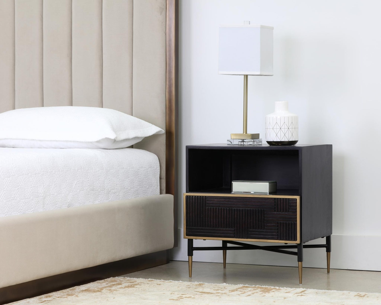SUNPAN, MARKWOOD NIGHTSTAND, NIGHTSTANDS
