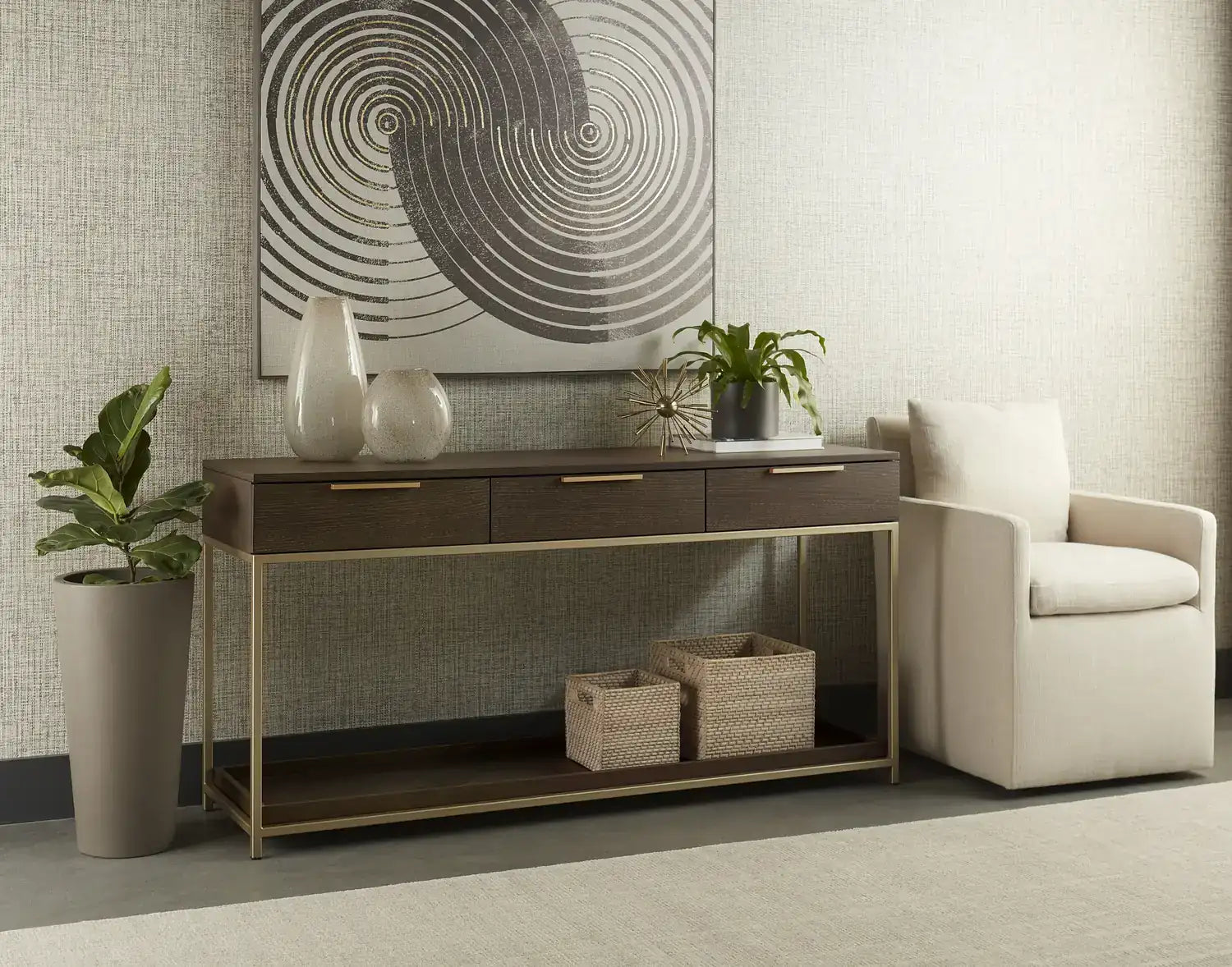 Sunpan REBEL CONSOLE TABLE WITH DRAWERS - Consoles