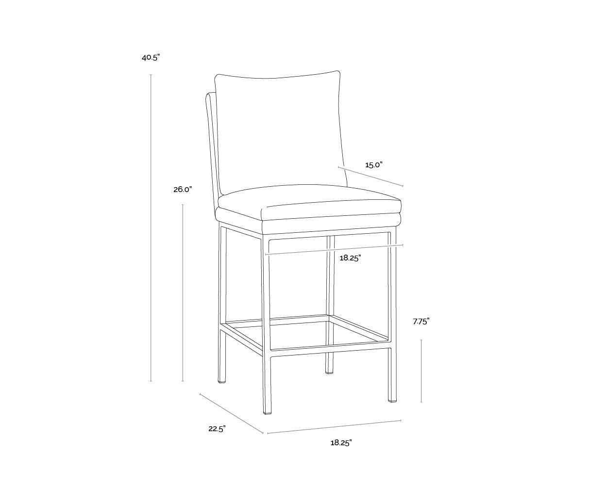 SUNPAN PAIGE COUNTER STOOL - Benches, Ottoman, Stools