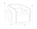 SUNPAN KENDRICK SWIVEL LOUNGE CHAIR - Lounge