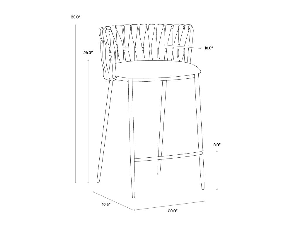 SUNPAN SARAI COUNTER STOOL - Benches, Ottoman, Stools