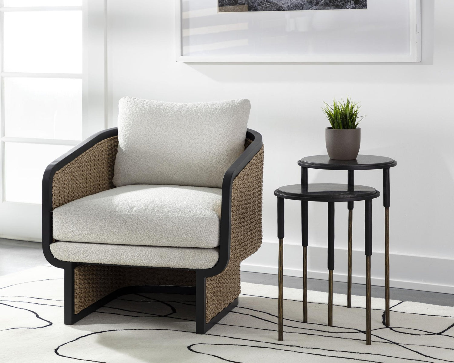 Sunpan KYRIE NESTING END TABLES (SET OF 2) - Side