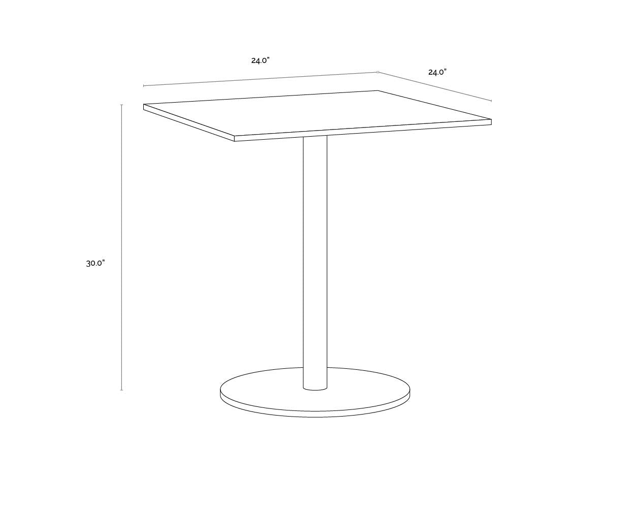 Sunpan ENCO BISTRO TABLE - Dining Tables