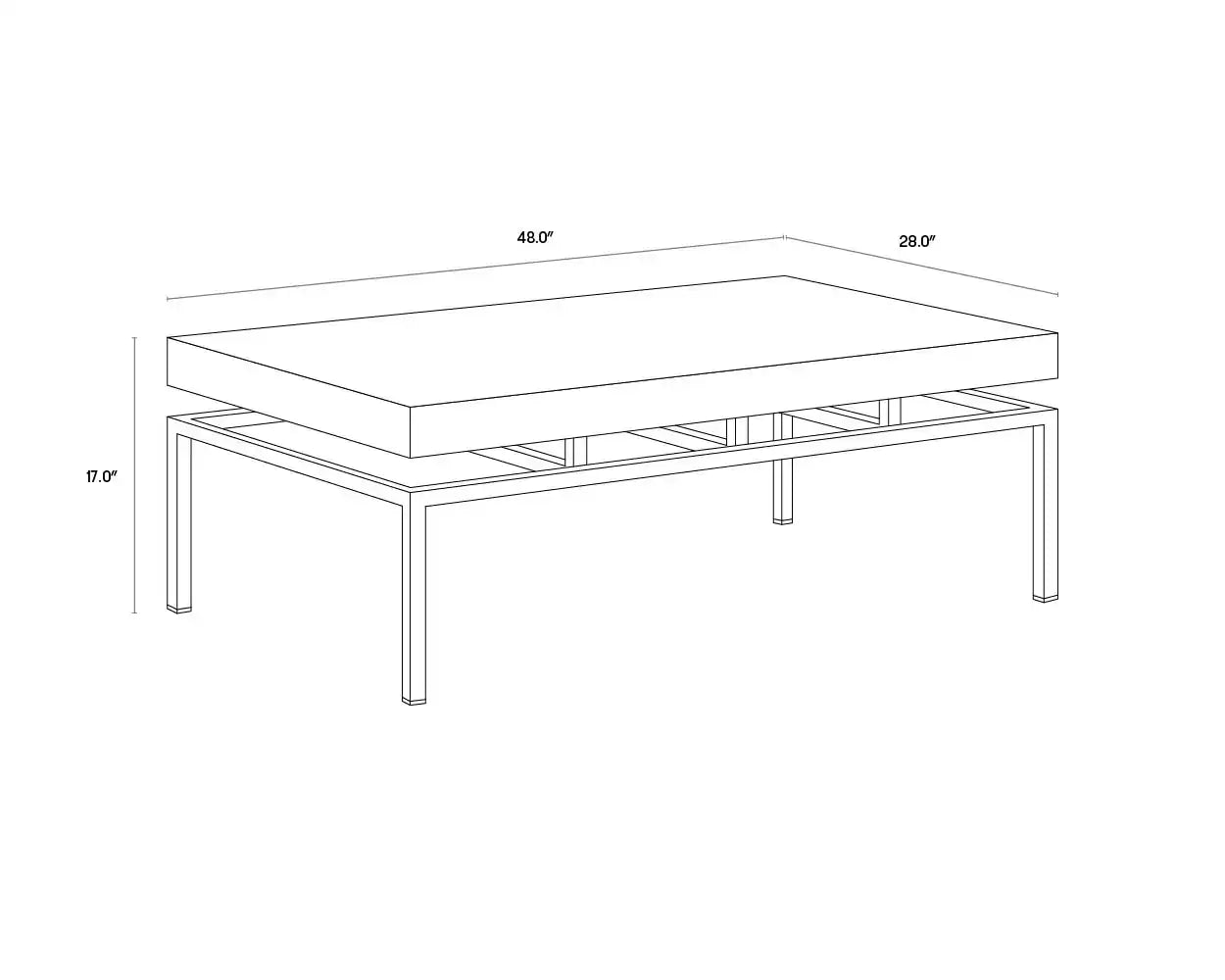 SUNPAN TORENO COFFEE TABLE - Coffee