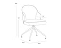 Sunpan BRETTA SWIVEL DINING CHAIR - Dining Chairs