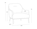 Sunpan CAMERON LOUNGE CHAIR - Lounge
