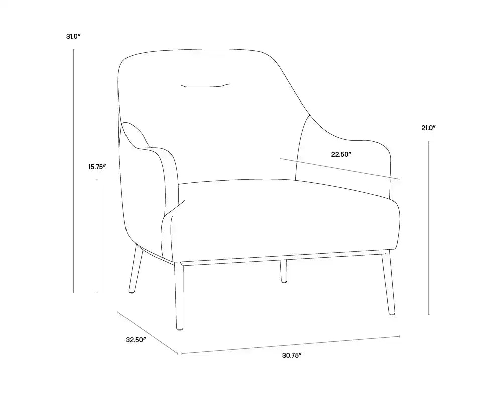 Sunpan CAMERON LOUNGE CHAIR - Lounge