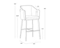 Sunpan CARTER BARSTOOL - Bar Stools