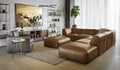 PORTMAN SWIVEL LOUNGE CHAIR - MARSEILLE CONCRETE LEATHER - Lounge