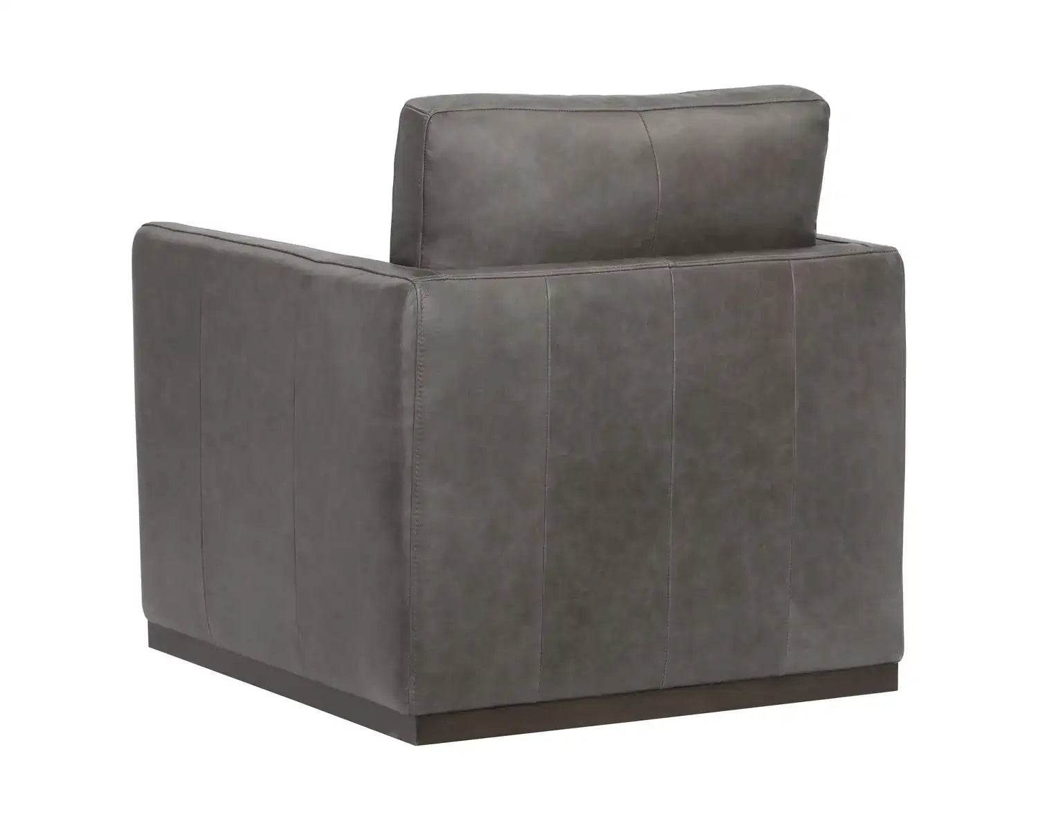 PORTMAN SWIVEL LOUNGE CHAIR - MARSEILLE CONCRETE LEATHER - Lounge