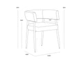 SUNPAN, MAESTRO DINING ARMCHAIR, DINING CHAIRS