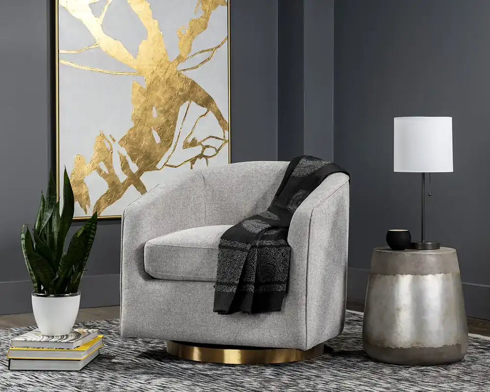 Sunpan HAZEL SWIVEL LOUNGE CHAIR - Lounge