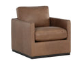 PORTMAN SWIVEL LOUNGE CHAIR - MARSEILLE CAMEL LEATHER - Lounge