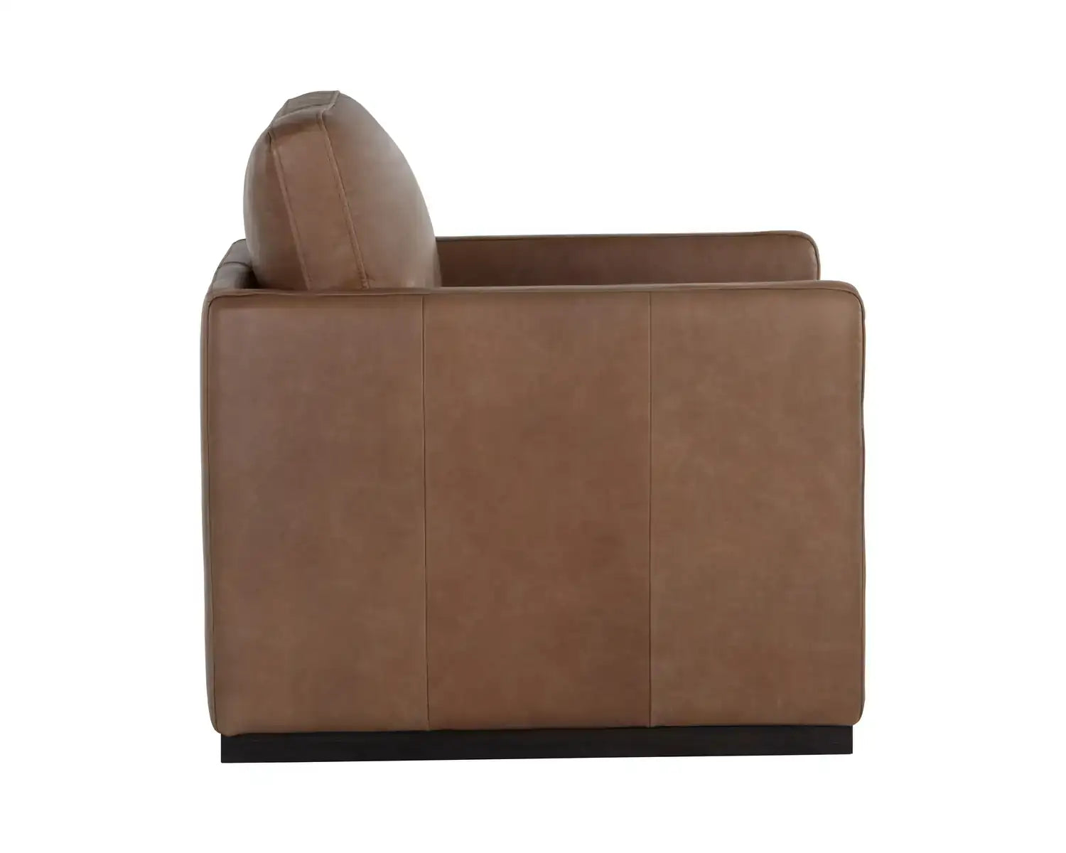PORTMAN SWIVEL LOUNGE CHAIR - MARSEILLE CAMEL LEATHER - Lounge