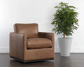 PORTMAN SWIVEL LOUNGE CHAIR - MARSEILLE CAMEL LEATHER - Lounge
