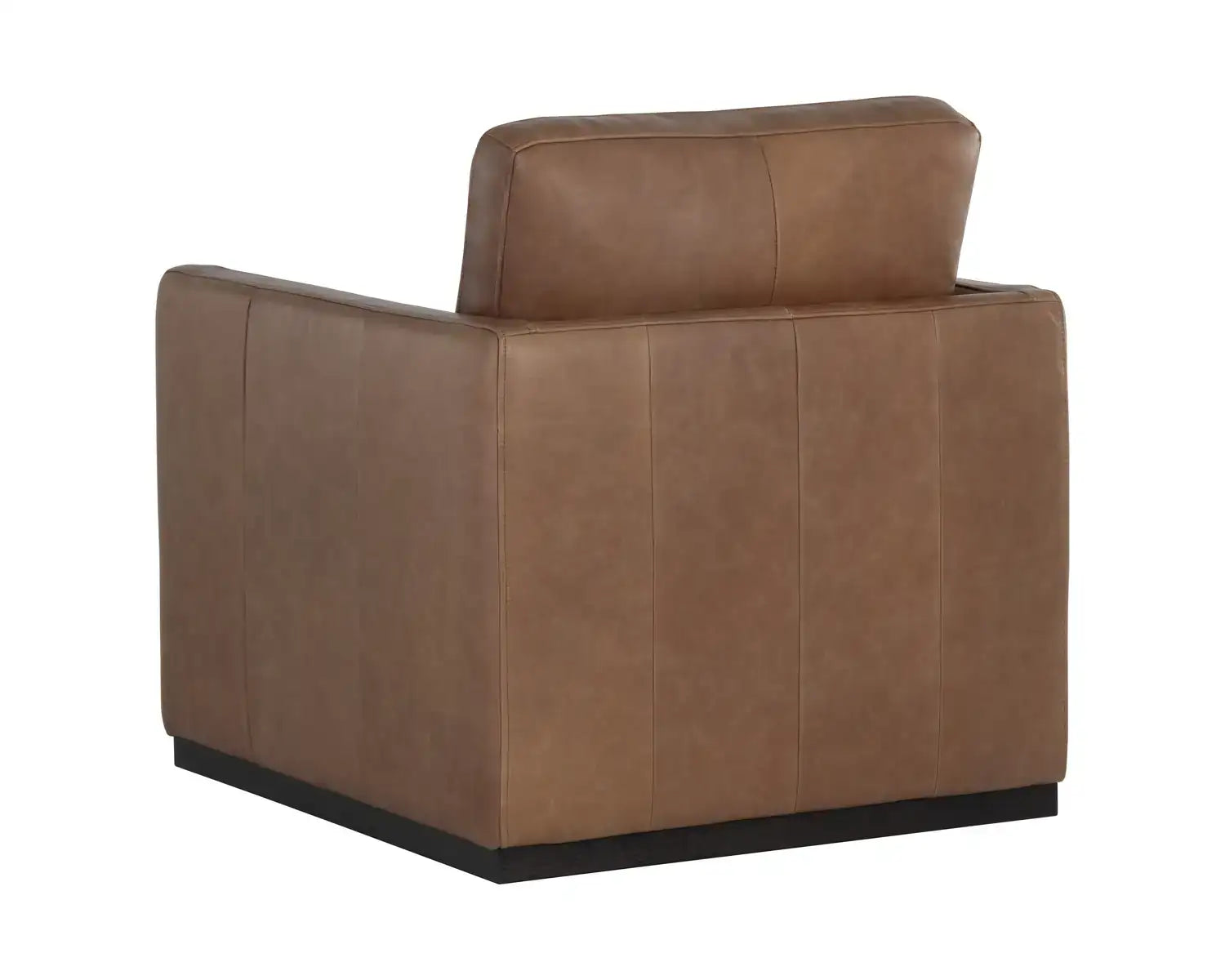 PORTMAN SWIVEL LOUNGE CHAIR - MARSEILLE CAMEL LEATHER - Lounge