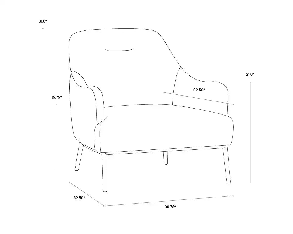 Sunpan CAMERON LOUNGE CHAIR - Lounge
