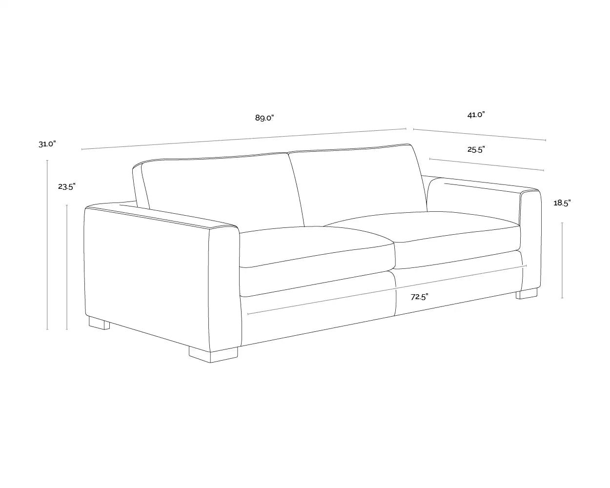 SUNPAN BAYLOR SOFA - Sofa