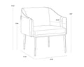 Sunpan CARTER LOUNGE CHAIR - Lounge