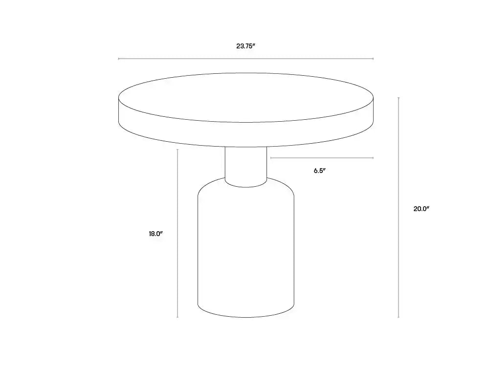 Sunpan ELMIRA SIDE TABLE - Outdoor Furniture