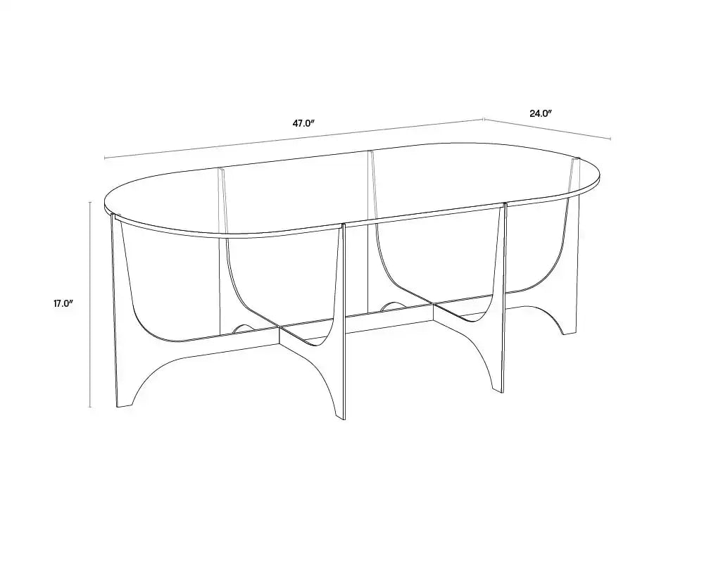 Sunpan JULIANE COFFEE TABLE - Coffee