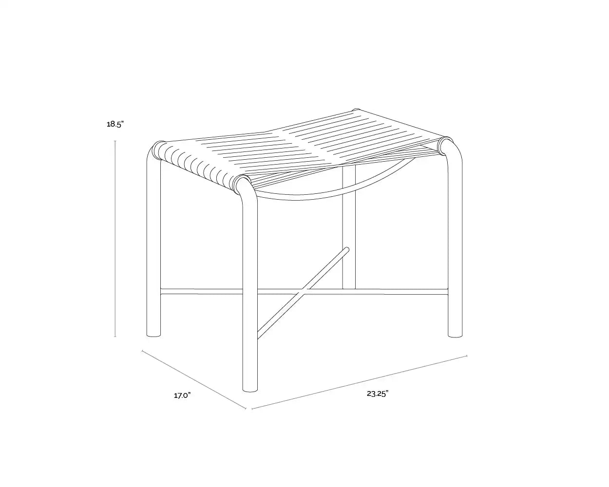 Sunpan, RIZ STOOL, BENCHES, OTTOMAN & STOOLS