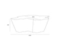 Sunpan LYNX COFFEE TABLE - Coffee