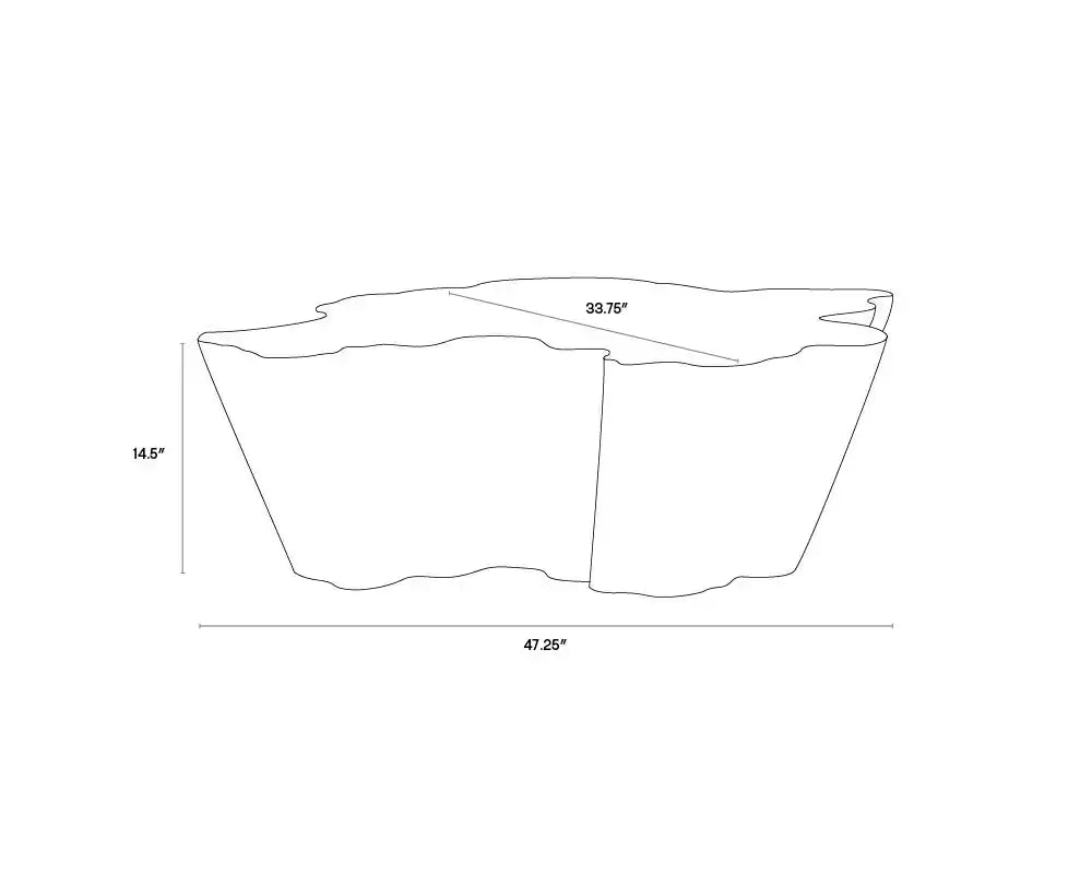 Sunpan LYNX COFFEE TABLE - Coffee