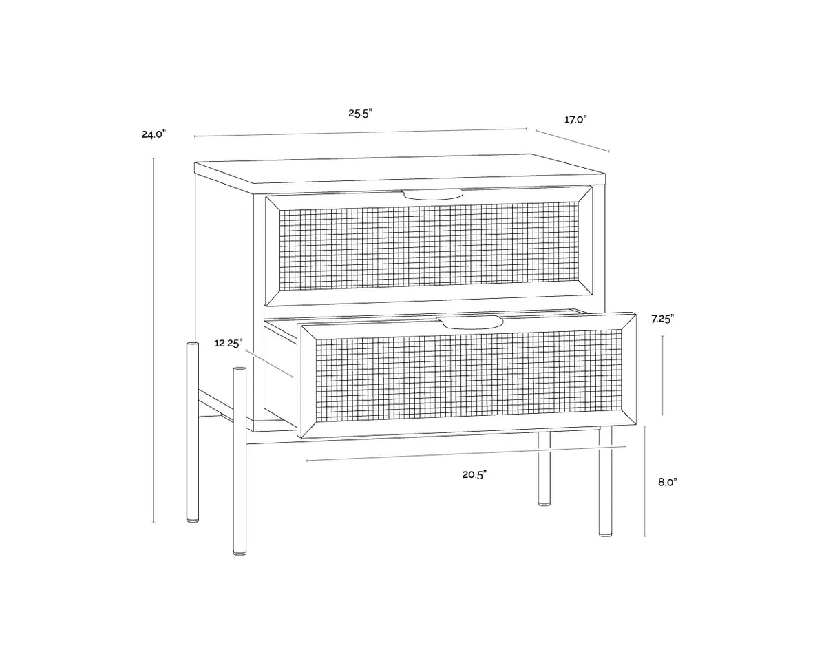 Sunpan AVIDA NIGHTSTAND - Nightstands