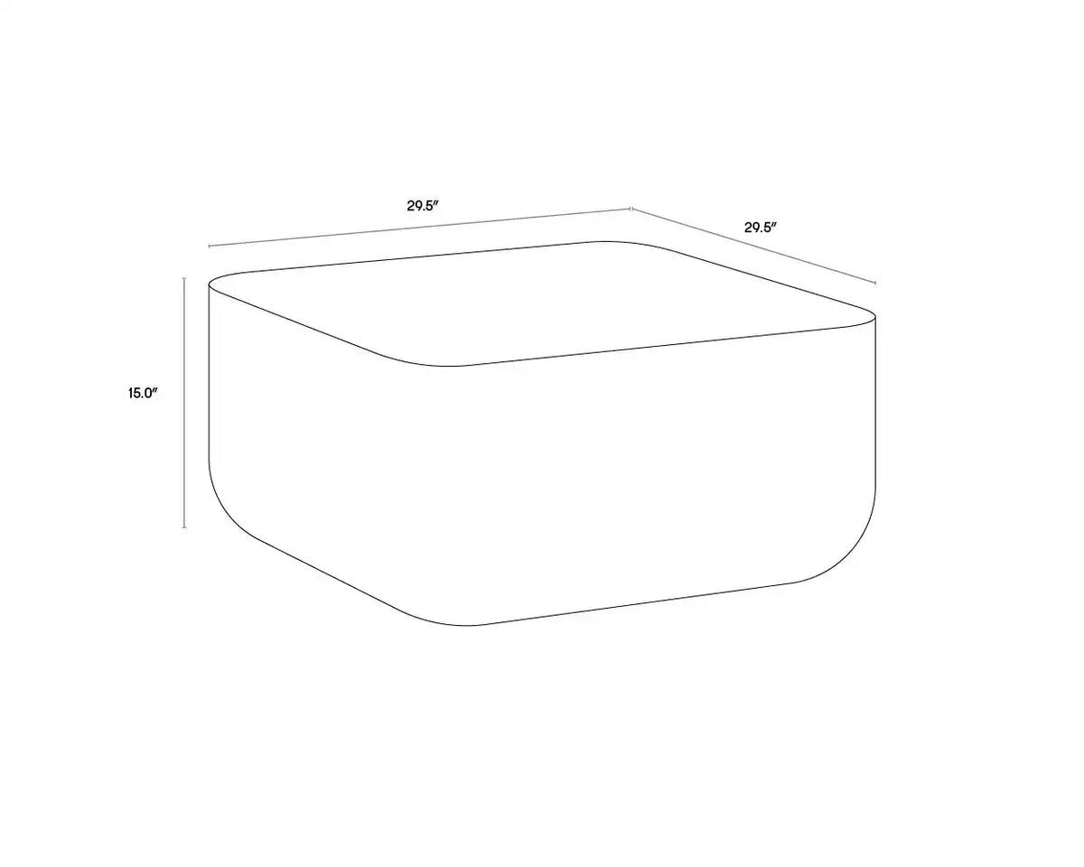 Sunpan STRUT COFFEE TABLE - Outdoor Furniture