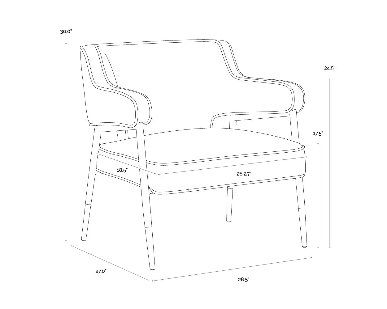 SUNPAN DEROME LOUNGE CHAIR - Lounge