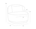 SUNPAN SORAYA SWIVEL ARMLESS CHAIR - Lounge