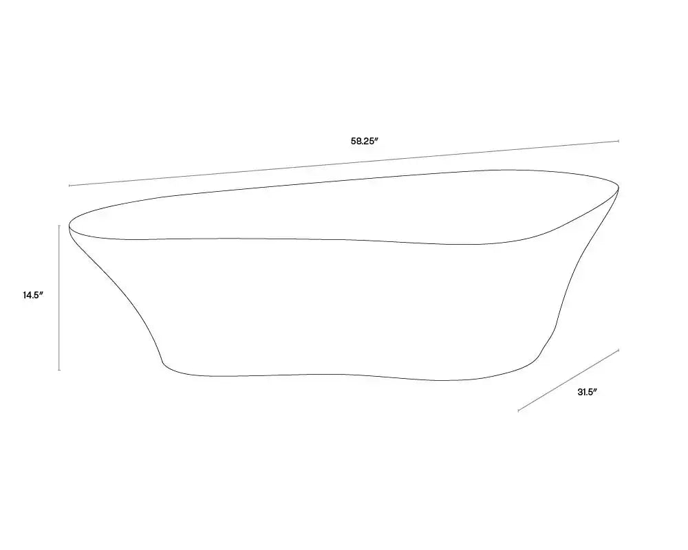 Sunpan DALI COFFEE TABLE - Outdoor Furniture