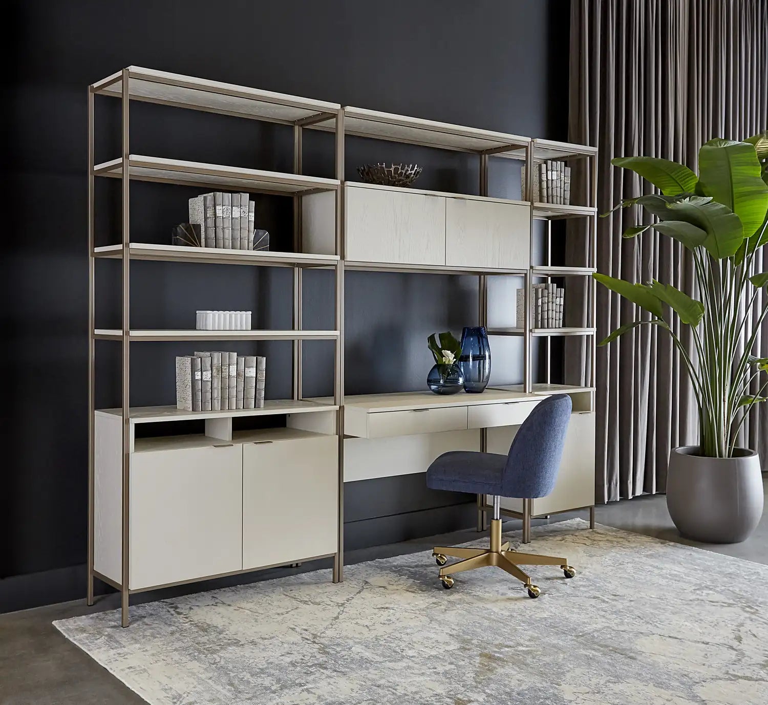 Sunpan, AMBROSE MODULAR BOOKCASE, CABINETS & BARS