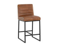 SPYROS COUNTER STOOL - TOBACCO TAN - Bar Stools