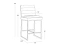SPYROS COUNTER STOOL - TOBACCO TAN - Bar Stools