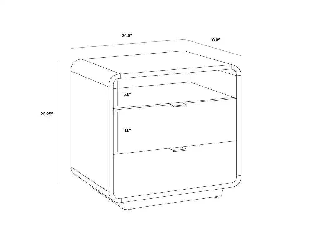 Sunpan KAYDEN NIGHTSTAND - Nightstands