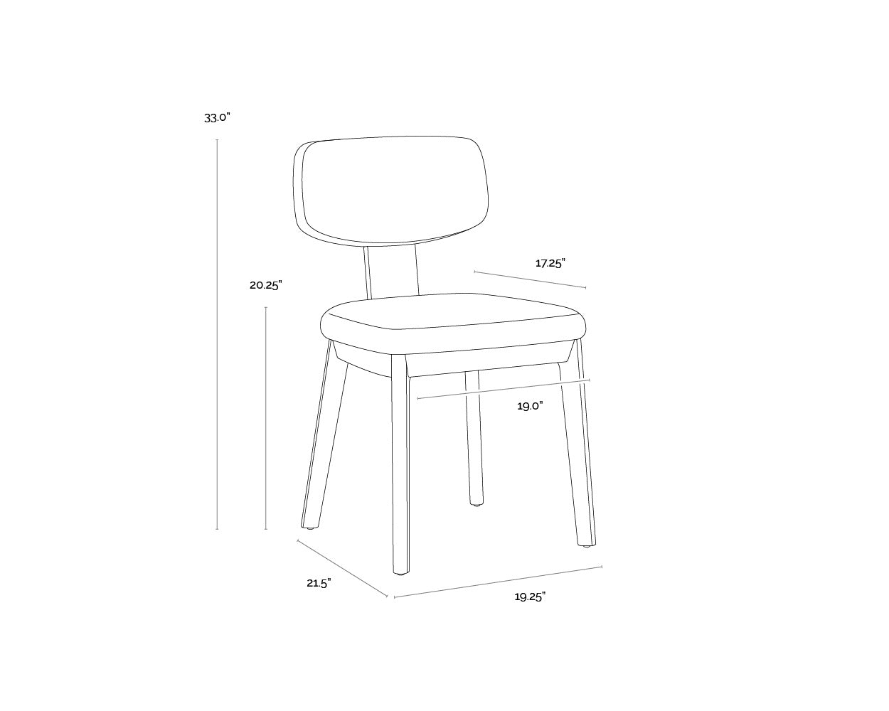 SUNPAN RICKETT DINING CHAIR - Dining Chairs