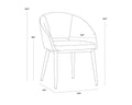 Sunpan THATCHER DINING ARMCHAIR - Dining Chairs