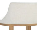 Sunpan BRYLEA DINING ARMCHAIR - NATURAL - HEATHER IVORY TWEED - Dining Chairs